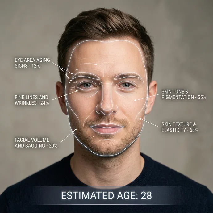 Example age analysis photo with a visible face